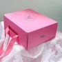 Pink Express Packaging Paper Strong E Corrugated Box for Shipping Two Sides Multi-color Mail Box Kraft Paper Corrug Box