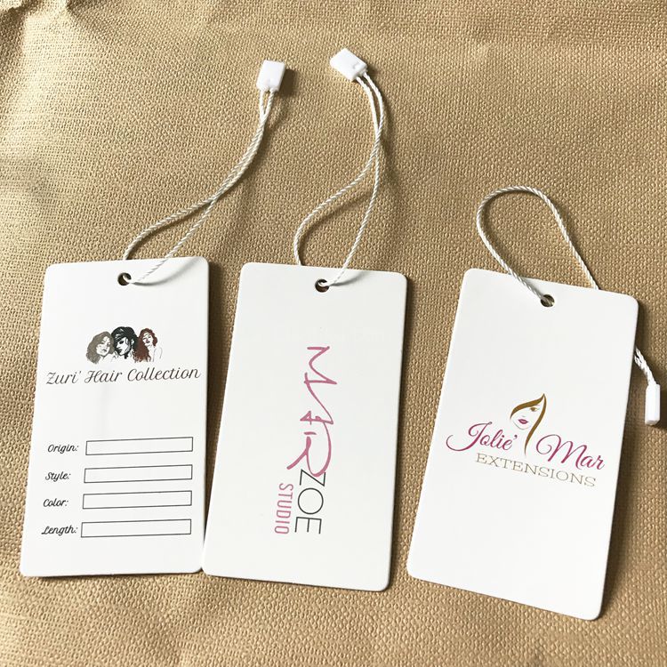 Private Label Hair Bundle Tags And labels, Custom Hair hang tags And bundle wraps 