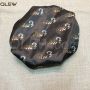 Black and White Repeat Logo Silk Satin Bonnets