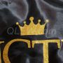 Custom Silk Satin Bonnets With Big Glitter Logo