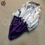 Kids Satin Bonnet Sleeping Cap for Baby Adjustable Satin Cap for Night Sleeping Reversible Double Layer White/Purple