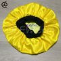Satin Night Cap Yellow Bonnet With Logo