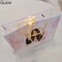 Luxury Marble Paper Shipping Bag With Ribbon