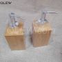 Custom wooden bamboo shampoo bottle Hand sanitizer bottle