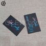 Custom Luxury Black Business Card with Gold edge and Foil Logo