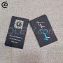 Custom Luxury Black Business Card with Gold edge and Foil Logo
