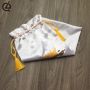 Custom White Satin hair bag with tassels