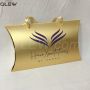 Custom Printing Paper Packaging Pillow Gift Box With Ribbon Handle