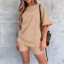Women's 2 Pieces of Sets T-shirt and Shorts Set