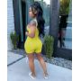 Women Sleeveless Tank Jumpsuit Rompers Playsuit Bodycon Solid Stretch Jumpsuit Shorts Pants Trousers
