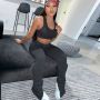 Tank Top And Stacked Pants 2 Piece Set Women Casual Sportswear Sleeveless Tracksuits