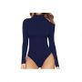 Women Long Sleeve Bodysuits Jumpsuit one-piece Hot Pants Sexy High  Jumpsuit