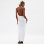 Sexy dress with bare back and pure color bodycon summer evening women dresses