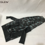 Custom Repeat Logo Extra Long Bonnet With tie