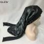 Custom Repeat Logo Extra Long Bonnet With tie