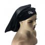Custom Satin Hair Bonnet long Bonnets with button Bonnet