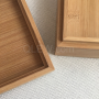 Custom Engraving Logo Slide Lid Gift Bamboo Wooden Box with lid