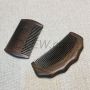 Natural wooden beard comb with logo