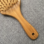 bamboo airbag massage square comb detangling hair brush