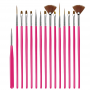 15 Pcs Eye Brushes Makeup Eyeliner Lash Brush Makeup Brush Set