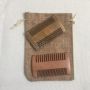 Private label comb bag wood lice comb set