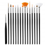 15 Pcs Eye Brushes Makeup Eyeliner Lash Brush Makeup Brush Set