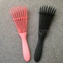 Luxury special plastic 8 rows head curve vent detangling hair brush