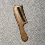 OEM wide tooth wooden handle sandalwood hair comb