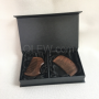 OEM wooden black sandalwood beard brush comb set