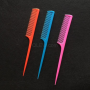beautiful color plastic tail women hair comb