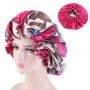 African pattern print satin bonnets african bonnet