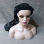 custom logo printed Extra Long black wig hair designer long bonnet