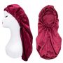 Custom Long Silk Satin Hair Bonnets for braids