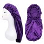Custom Long Silk Satin Hair Bonnets for braids