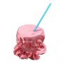 Custom satin drink cover scrunchie cup for Nightclub party protect yourself