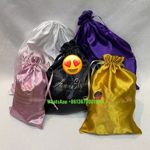 hair bags,Satin bag