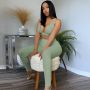 Navel Bare Underwear+Pants/Shorts Sexy Set