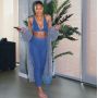 Navel Bare Underwear+Pants/Shorts Sexy Set