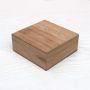 Custom Storage Gift Square Packaging Bamboo Wooden Box With Lids