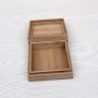 Custom Storage Gift Square Packaging Bamboo Wooden Box With Lids