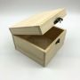 Custom Natural Square wooden flower box with metal lock