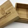 Mini gift packing engraved logo wooden box for sale