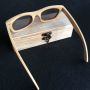 Hot sale Custom packaging wooden sunglasses box with lock