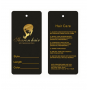 Cheap Custom Printed Label Care Hair Extension hangTags 