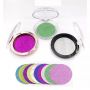 Custom Clear Round Glitter Private Label Paper Eyelash Box