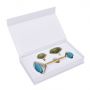 Custom white packaging gift box for massager Green Jade Rollers 