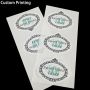 Custom Printing cosmetic bottle self adhesive seal Label Sticker