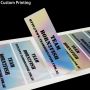 Custom waterproof holographic Brand sealing Label Sticker