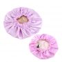 Customized logo Pink mommy and me satin bonnets