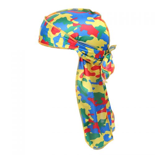 Different color Camouflage satin men silky durags